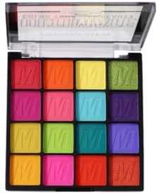 Palette de Fards à Paupières 16 Teintes Hautement Pigmentées – Maquillage Professionnel, Finitions Mattes et Satinées, Longue Tenue