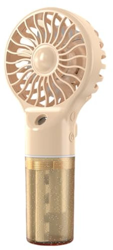 URFEDA Ventilateur de Poche Brumisateur Ventilateur Mini USB Personnel Portatif Rechargeable à Piles Ventilateur à Main Mini Humidificateur Petit Ventilateur Portable à 4 Vitesses pour Extérieur