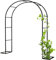 XUJIAY Rosenbogen, Garten-Torbogen Aus Metall, Pergola Rankhilfe Verzinkt Rost, Laubengang Rankgestell Mit Sockel Für Verschiedene Kletterpflanzen, Einfache Montage, 6 Größen,120x220x40CM