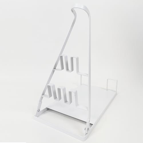 IZSOHHOME Aucune installation nécessaire : support universel et station d'accueil de rangement, support en métal stable, compatible avec la plupart des aspirateurs-balai (blanc)