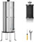 Purewell - Système d'ultrafiltration par Gravité à 4 étapes, Certifié EU 98/37/EC, Système de Comptoir en acier Inoxydable 304 avec 1 Filtres et Supports, Réduit les Fluorure et le Chlore 3,8 Litres