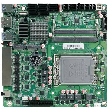 Tuofudun B760 8-Bay NAS Scheda madre Firewall Router12-14th Gen LGA1700 8*SATA 2*NVMe 4 * 2.5G 1*PCIEX4 2*DDR5 17x17 Scheda madre