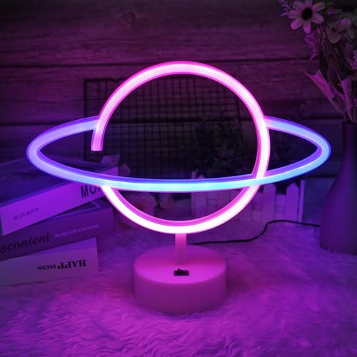 HOTUT Neon Signs, LED Neon Lights Powered by Battery/USB, Bedroom Night Light Decoration for Christmas Birthday Party, Children Gifts