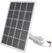 3W Solar Panel for Security Camera, 5V Solar Panel Charger Video Doorbell Solar Panel Wall Mounted Monocrystalline Solar Panel for Video Doorbell 4 3 Plus 2 (White)