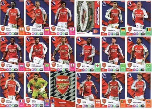 Cartes Panini Premier League 2024 2025 Arsenal Base Team