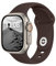 ELETTRONEO SB Armband für Apple Watch Band Ultra 2 49mm, Series 10 46mm, 9 8 7 45mm 41mm, SE 6 5 4 44mm 40mm, 3 2 1 42mm 38mm Damen Herren Sport Silikon Strap, Kaffee
