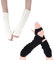 TZMFHD Arm Warmers, 2 Pairs Fingerless Gloves For Women, Knitted Hand Warmers Gloves, Soft Fingerless Gloves With Thumb Holes, Arm Warmers For Home Outdoor Keep Warm (Black, White)