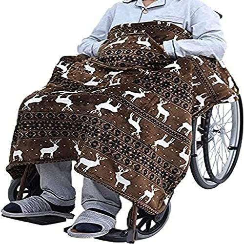 Luxuriöse Wärmedecke für Rollstühle, komfortabler Rollstuhlbezug mit Fleecefutter, Beinschutz, Beinwärmer für Mobilitätsroller für Senioren oder Büropersonal