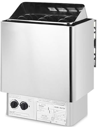 VNATWGOO PoêLe De Sauna éLectrique 220 V/380 V, PoêLe De Sauna, Machine De Chauffage De Sauna à ContrôLe Externe/Interne, PoêLe De Sauna Mural 3,0 KW/4,5 KW/6,0 KW,6000W380V