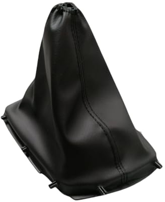 Funda Palanca de Cambios + Aro Compatible con Peugeot 5 Velocidades | Funda de Cambio de Coche con Costuras Negras, Aro Interior y Enganches - Compatible con Peugeot 308 II T9 de 2013 a 2021