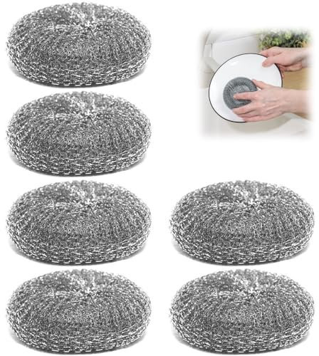 Thoquene 6 PCS Kalkfänger Wasserkocher Edelstahl, Wiederverwendbarer Geschmacksneutral Entkalker Ring