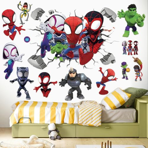 CrinIotyx Wandtattoo Kinderzimmer Cartoon Aufkleber Kinder Wandsticker Kinderzimmer Wandtattoo für Schlafzimmer Kinderzimmer Schlafzimmer Wohnzimmer Wanddeko (Z)