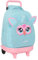 safta Furby Großer Rucksack mit Rädern, kompakt, abnehmbar, ideal für Kinder verschiedener Altersgruppen, bequem und vielseitig, Qualität und Widerstandsfähigkeit, 33 x 22 x 45 cm, himmelblau, M