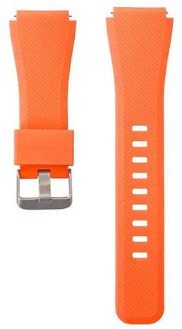 NoveltyThunder Compatible with Radley London Series 5/6/7/11/19/20 Soft Replacement Silicone Strap Sports Band (Orange)