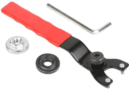 Adjustable Angle Grinder Spanner Key,10-60mm Lock-nut Grinder Wrench,Angle Grinder Pin Key Wrench with Non-Slip Plastics Handle