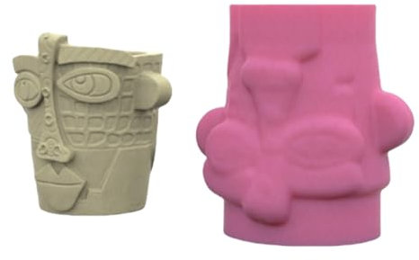 Uqezagpa Pots de fleurs pratiques en forme de queue de sirène en silicone robuste pour le jardin et l'intérieur