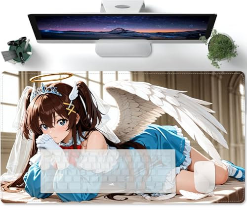 Gaming Mousepad Anime Girl XXL for Keyboard Mouse Suitable Game Room Decoration 600x300x3mm