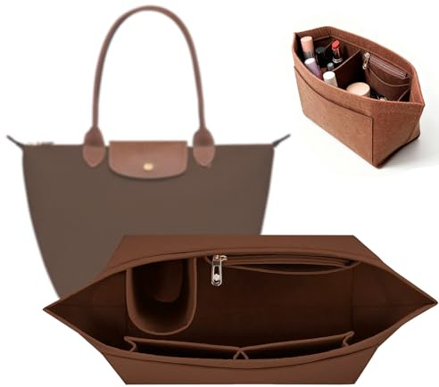 YeahBoom Organizador de Bolsos de Mujer para Longchamp M,Organizador de Bolsos con Múltiples Bolsillos,Taschen Organizer für Longchamp,Organizer de Fieltro