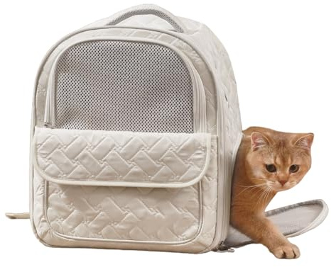 Hunde Reisetasche Flugzeug - Hundetransportbox Katzentransportbox | Flugzeugtaugliche Katzentasche für Kleine&Mittelgroße Katze Kätzchen Welpen Zusammenklappbar Tragbar Tasche