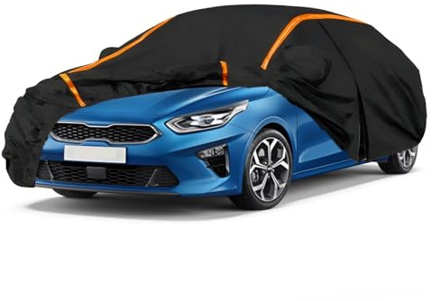 Auto Abdeckplane für Kia Ceed Sportswagon(2007-2025) | UV Schutz Staubdicht Winddichte, Allwetterschutz mit Reflektierenden Streifen