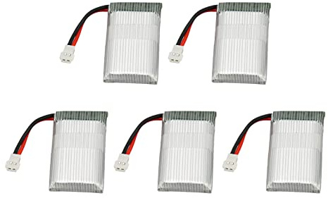 ANGGREK Batterie Li-ION 3,7 V 1000 MAh, Batterie de Drone RC Rechargeable pour Syma X5 X5C X5SC V931, Longue Durée de Vie, Conception Légère, Compatible avec Divers Modèles de Quadricoptères RC