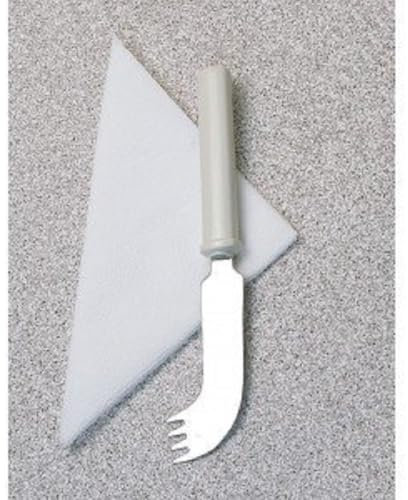 Homecraft, combiné couteau-fourchette, couverts, ustensile de cuisine, aide aux repas, conçu pour manger à une main, en acier inoxydable, Outil d'assistance à la vie