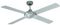 Lucciair 210862 Ceiling Fan in Chrome/Silver, 122 x 122 x 30 cm