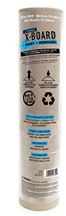 Trimaco 12370 X-Board Lightweight Breathable Surface Protector, Brown, 35 inch x 100 feet