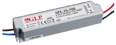 GLP Transformador LED profesional, 350 mA, corriente constante, 30-80 V CC, 28 W, resistente al agua IP67, ideal para LED de 1 W (10-24 unidades)