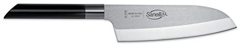 Sanelli SanelliSan Coltello Santoku, Acciaio Inossidabile, Nero/Grigio