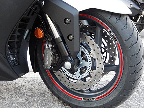 labelbike - Aufkleber Streifen Motorrad Felgen Räder Roller Schutz Kit kompatibel mit AK 550 KYMCO AK550