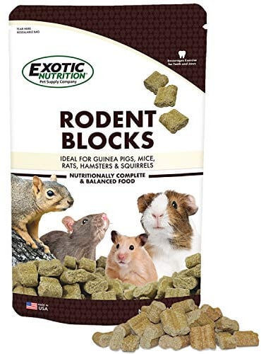 Rodent Blocks - Nutritional Rodent Food - for Rats, Mice, Squirrels, Degus (3 lb.)