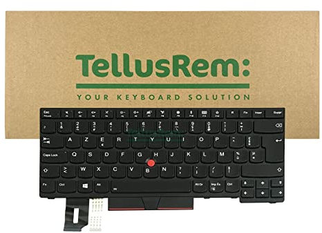 TellusRem Clavier de Remplacement Français rétroéclairé pour Lenovo Thinkpad T480s, T490, E490, L480, L490, L380, L390, L380 Yoga, L390 Yoga, E490, E480