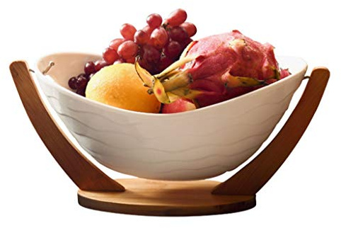 ZCX Bambus-Tablett für Zuhause, Restaurant, Obstkorb, Tapas-Tabletts (Größe: S)