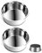 SUOXU Lot de 2 gamelles lourdes en acier inoxydable pour chien et chat avec bases en silicone antidérapantes - Taille S - 14 cm