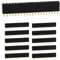 CHANZON Stiftleiste Buchsenleiste Pin Header 20 pin x 10 Stück Weiblichen LeistenStifte Gerade Einreihig Vergoldet 2,54 mm für PCB, Arduino Gpio, Männlichen, Maschine, Steckbrett, Elektronische