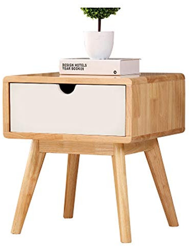 WANWEN Massivholz Nachttisch Nussbaum Farbe Nachttisch im japanischen Stil Moderner Spind Schlafzimmer Spind Nachttisch (Color : B) Little Surprise