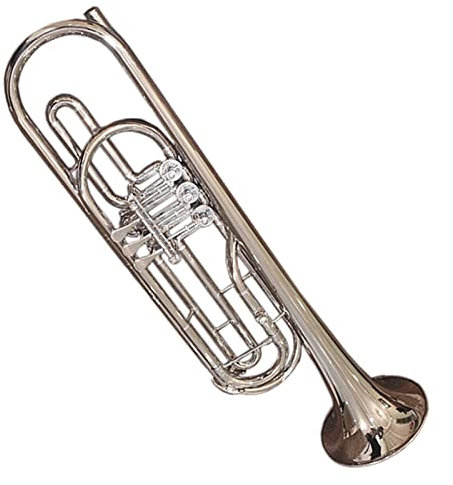 Bb Basstrompete Musikinstrumente Mit Koffer Mundstück Gehäuse Aus Gelbem Messing, Lackiert, Versilbert Standard Trompete Set
