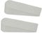 Door Stops, Anti-Skid, Durable, and Heavy Duty Rubber Door Stoppers - Large Door Stoppers in Grey and White - Ideal for All Types of Surfaces - Floor Safety Door Wedge (White, Pack of 2)
