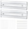 2 Pcs Adjustable Drawer Dividers, 11.3-20 Expandable Drawer Divider Organisers, Drawer Organisers Dividers, Clear Plastic Drawer Organiser Divider for Kitchen Bedroom Office Desk Drawer Clothes