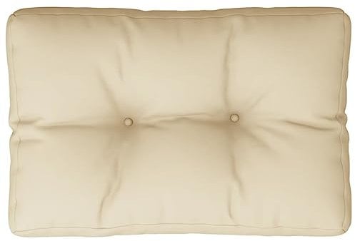 vidaXL Palettenkissen, Palettenpolster für Europaletten, Palettensofa Kissen Indoor Outdoor, Palettenauflage Rückenkissen, Beige Stoff