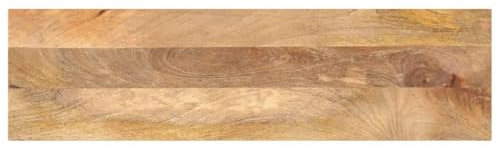 vidaXL Tischplatte, Holzplatte für Esstisch Couchtisch, Massivholzplatte Rustikales Design, Ersatztischplatte, 110x40x3,8cm Rechteckig Massivholz Mango