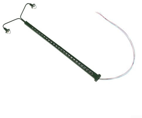 Honseadek 5 Stück Modelleisenbahn-Laternen, Laternen Lampen, Gauge H0 Licht-Layout LED-Licht, Modelleisenbahn Straßenlgihts 45 mm, 3 V DC oder AC.