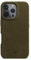WIIUKA Hülle für iPhone 16 Pro, Leder aus Deutschland, Lederhülle extra Dünn, Premium Handyhülle, Case, Qi, skiin More, Vintage Oliv