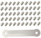 HoveeLuty Bulloni per Pedali Bici, Viti M4 in Acciaio Inox Antiscivolo, bulloni per Pedali Bici da Strada, 51 Pezzi, perni fissi per in Acciaio Inox, perni per, per peda