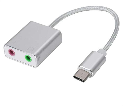 ZJchao Soundkarte, Externe Soundkarte 3,5 Mm EZ1247 Aluminiumlegierung USB - für PC für den Laptop -PC