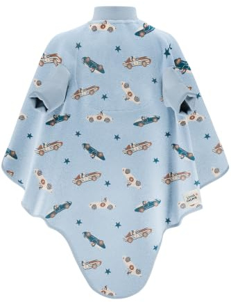 Little Casimir Großes Lätzchen „Boo zum Überwerfen für Baby und Kleinkind 6-48 Monate. Ärmellätzchen aus Öko Tex zertifizierter Baumwolle - Geschenk für Mütter von Jungen oder Mädchen