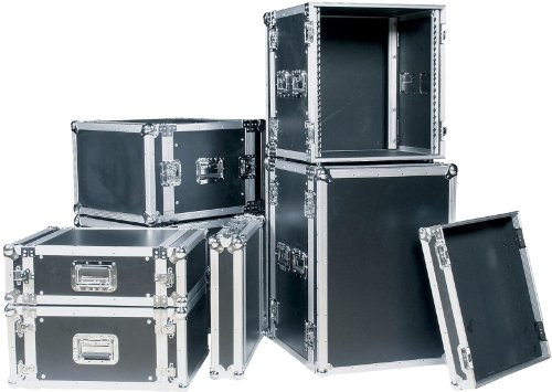 19 Rack - Flightcase 8 HE, Double Door
