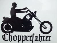 Chopperfahrer Aufkleber - Autoaufkleber Chopper schwarz