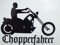 Chopperfahrer Aufkleber - Autoaufkleber Chopper schwarz